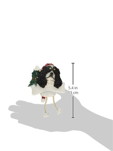 King Charles Ornament with Unique "Dangling Legs" Hand Painted and Easily Personalized Christmas Ornament