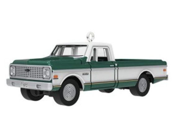1972 Chevrolet Cheyenne Super Lil' American Trucks 2025 Mini Hallmark Christmas Ornament