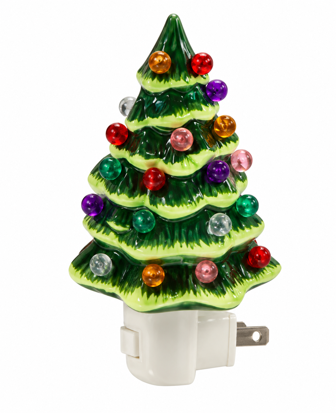 Christmas is Forever™ Ceramic Evergreen Christmas Tree Night Light