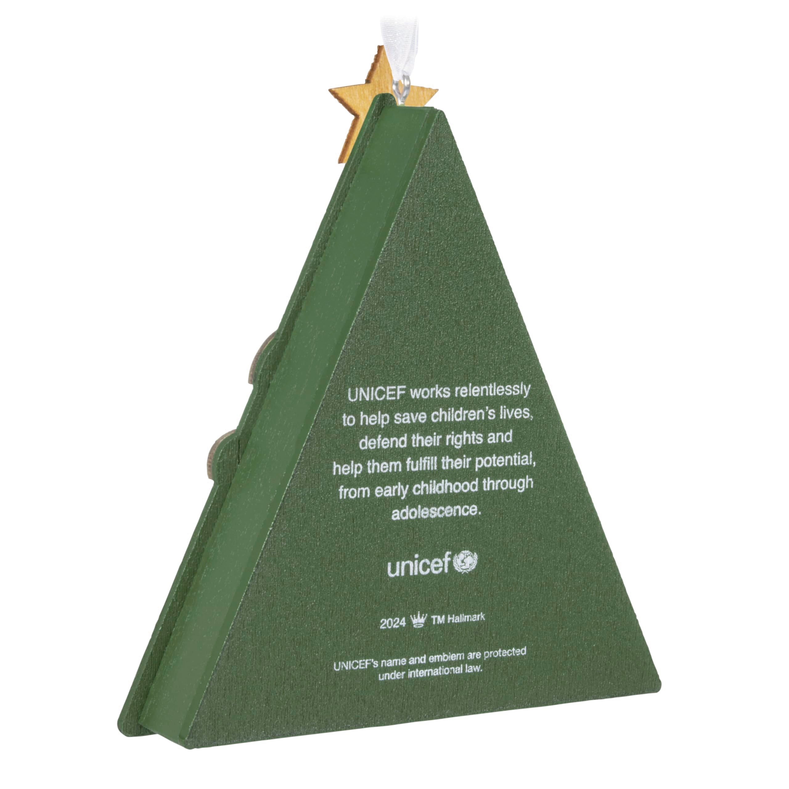 Hallmark Keepsake Christmas Ornament 2024, UNICEF Peace to the World Papercraft, Charity Gifts