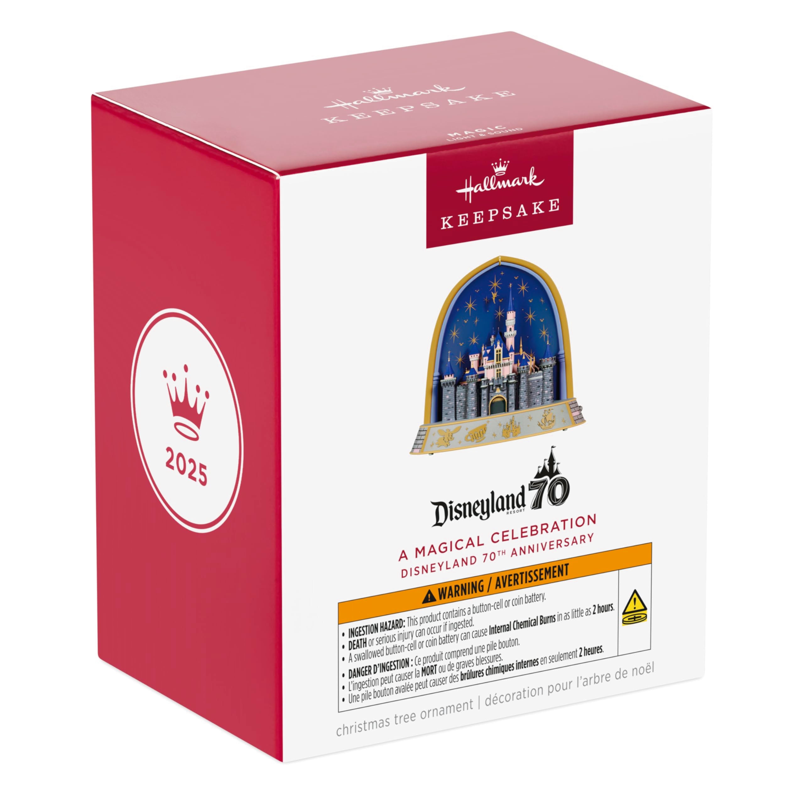 A Magical Celebration, Disney 2025 Hallmark Christmas Ornament, Disneyland 70th Anniversary