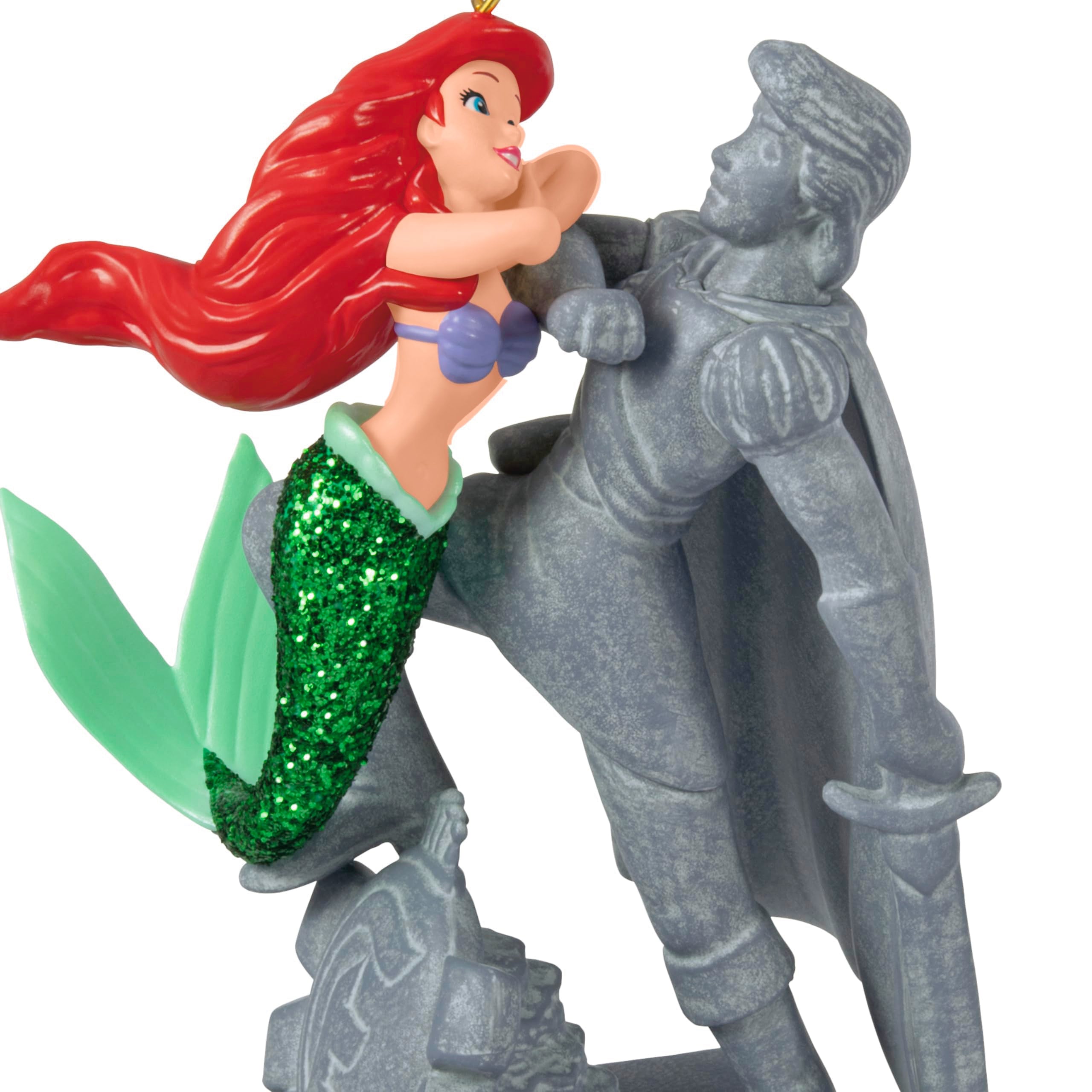 Hallmark Keepsake Christmas Ornament 2025, Disney The Little Mermaid Ariel and The Prince with Sound, Gifts for Disney Fans