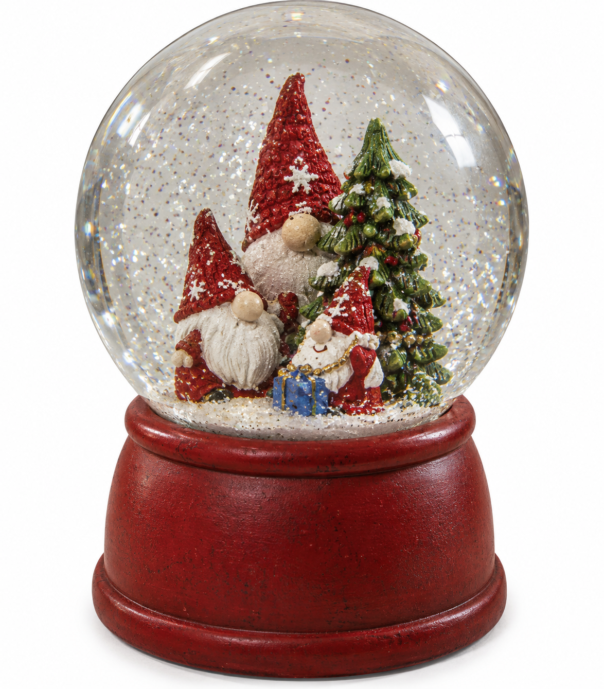 Gnome Snowy Lane Water Globe