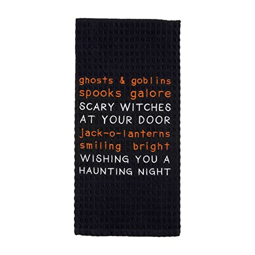 Mud Pie Waffle Towel, Ghosts Goblins