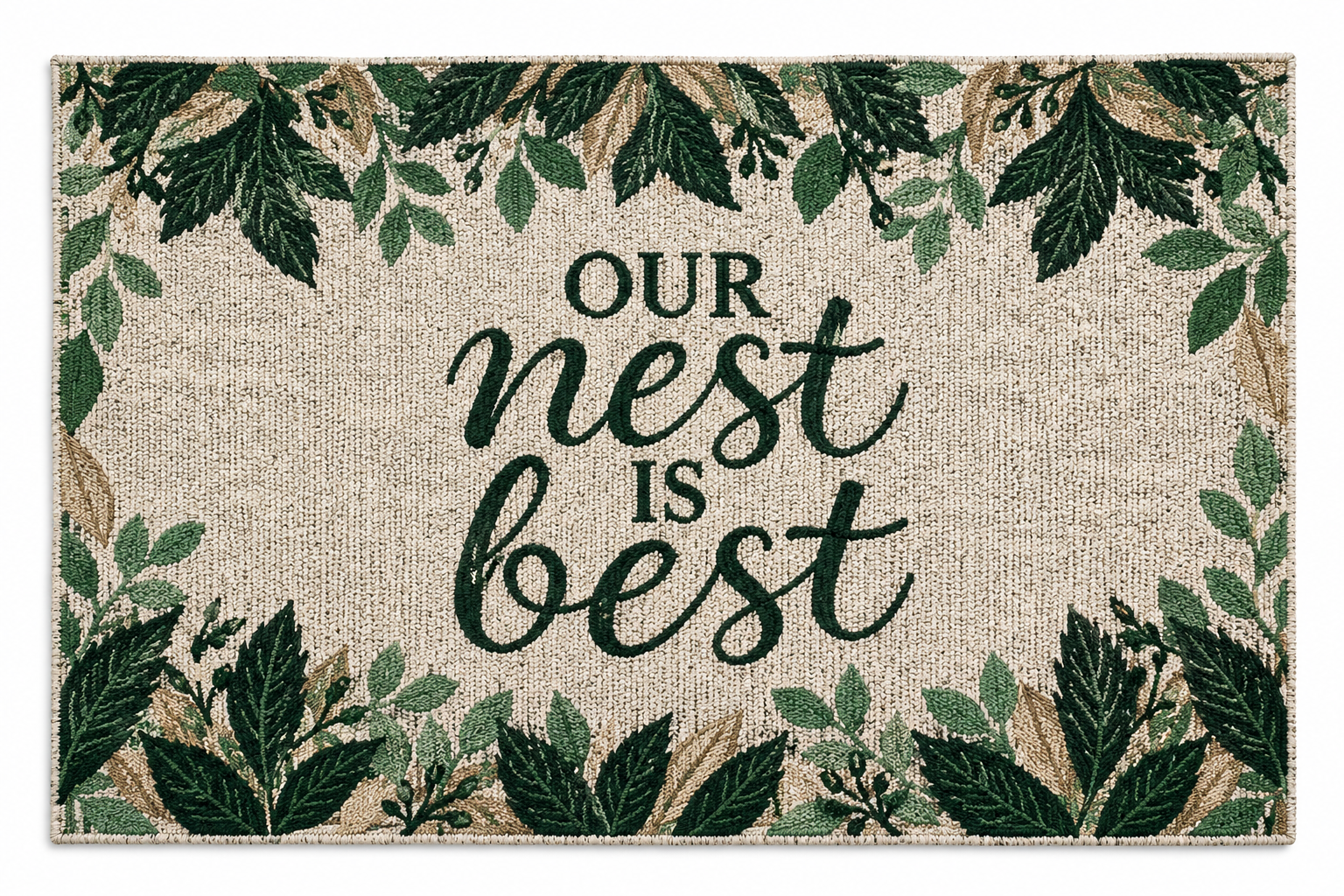 "Our nest is best" Home Comfort Nidico Woven Tapestry Placemat