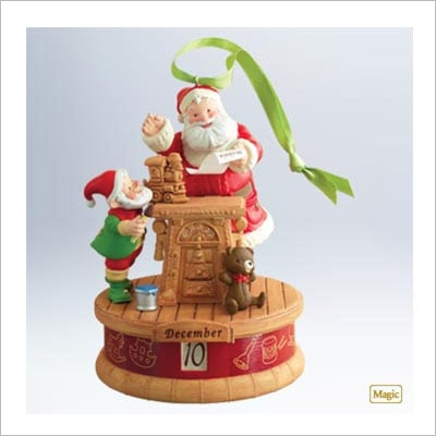 1 X 2011 Hallmark " TWAS THE MONTH BEFORE CHRISTMAS" Countdown Ornament - QXG4719