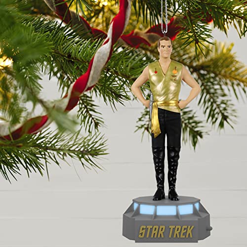 Hallmark Keepsake Christmas Ornament, Star Trek Mirror, Mirror Collection Captain James T. Kirk, Storytellers Light and Sound