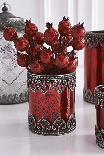 Red Mercury Glass Holder