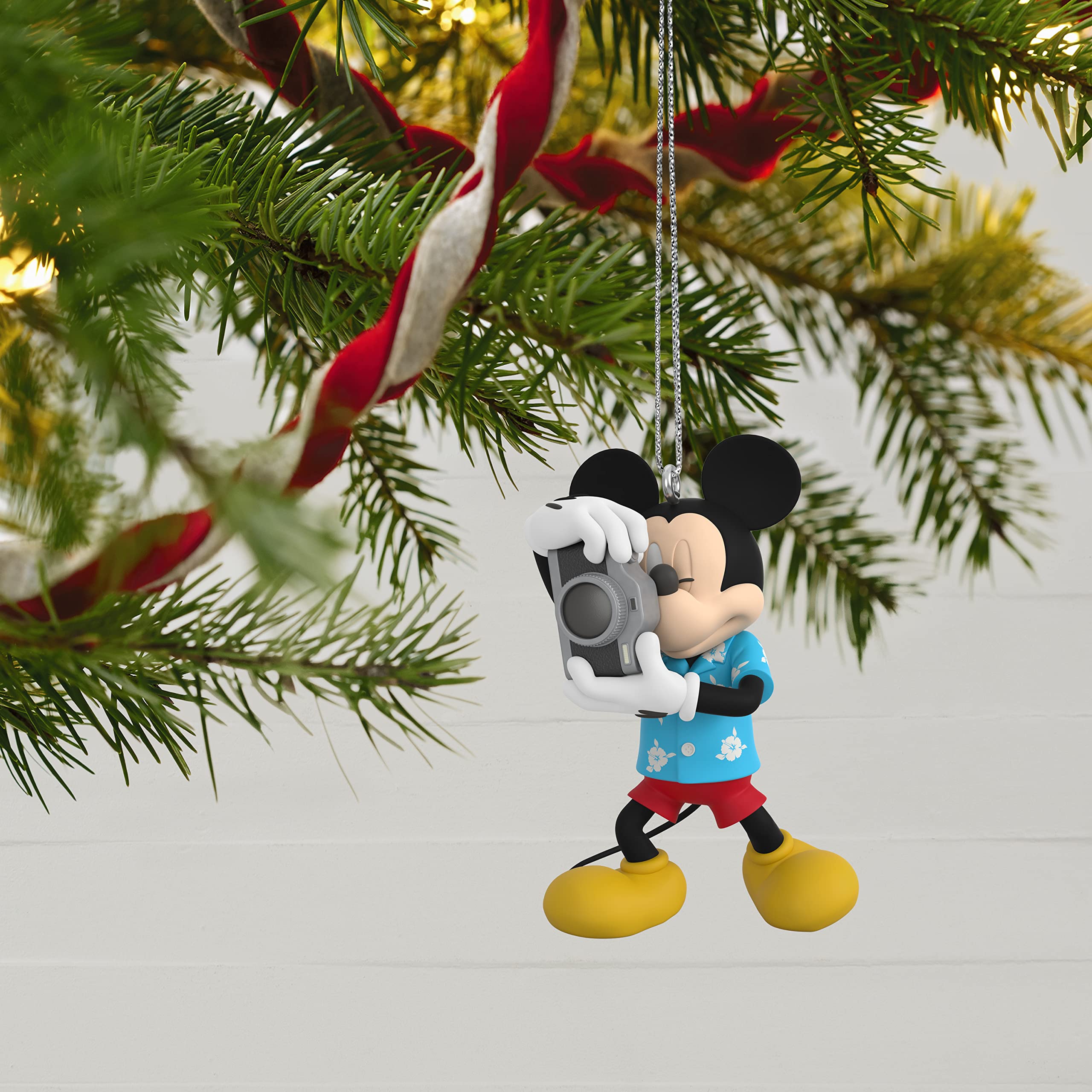 Hallmark Keepsake Plastic Christmas Ornament 2022, Disney All About Mickey! Tourist Mickey