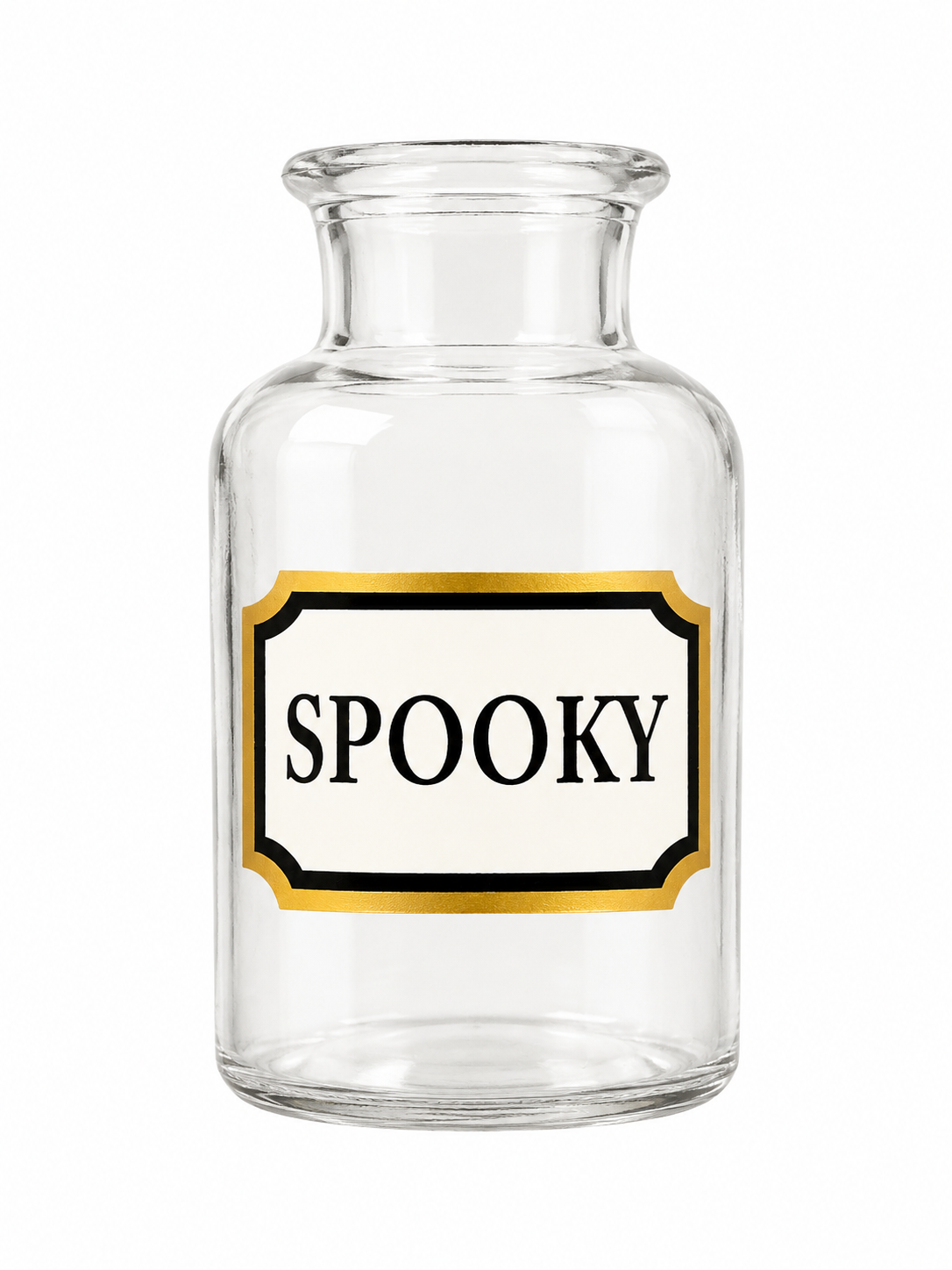 Spooky Transpac Halloween Glass Jar