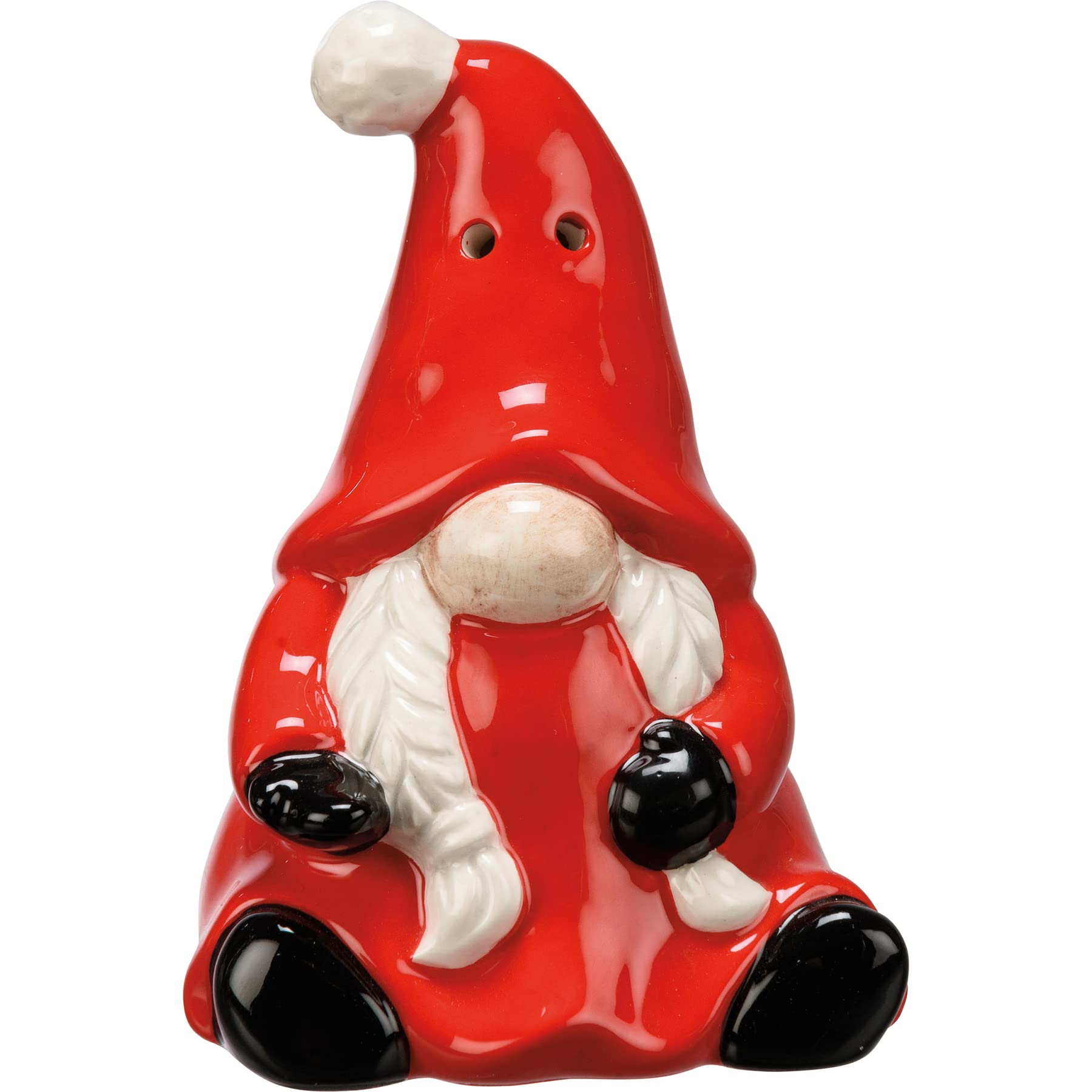 Salt & Pepper Set of 2 ceramic Santa & Gnome shaped shakers