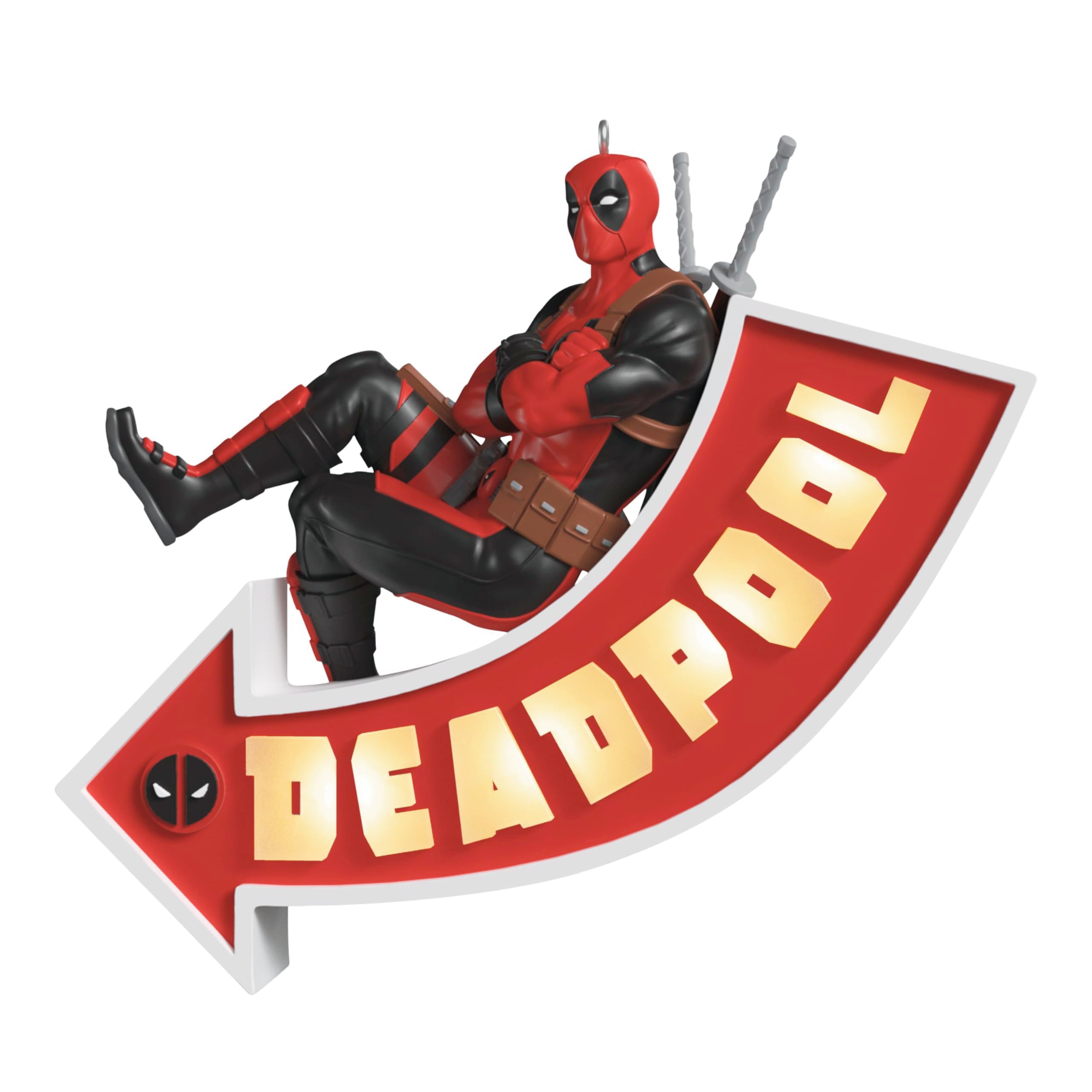 It's a Sign! Deadpool, 2025 Hallmark Keepsakes Christmas Ornament