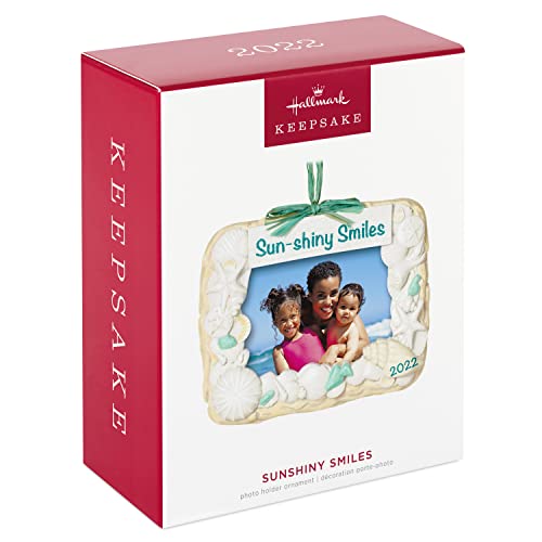 Hallmark Keepsake Christmas Ornament 2022, Sunshiny Smiles Beach Vacation Picture Frame