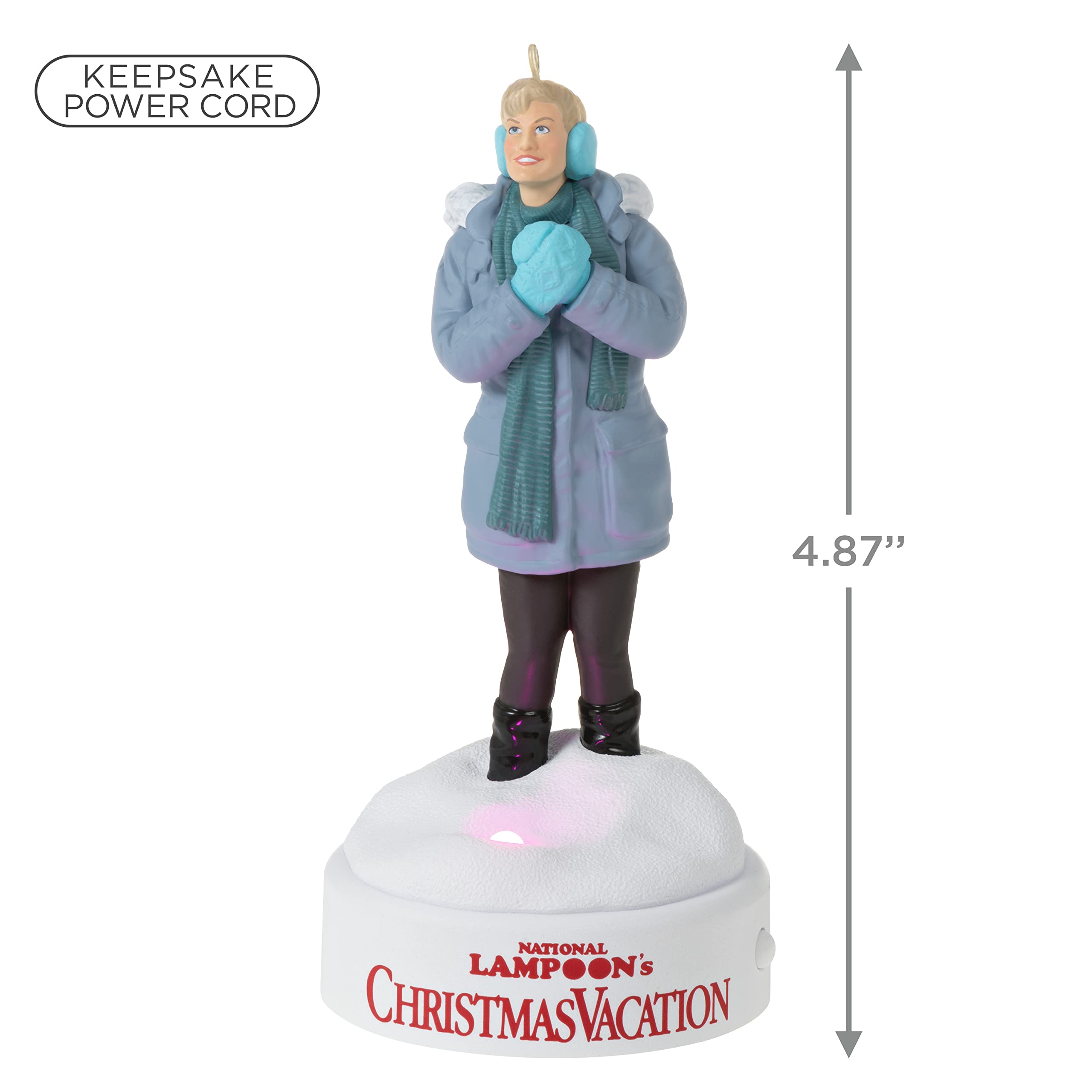 Hallmark Keepsake Christmas Ornament,Plastic, 2022, National Lampoon's Christmas Vacation Collection Ellen Griswold, Light and Sound