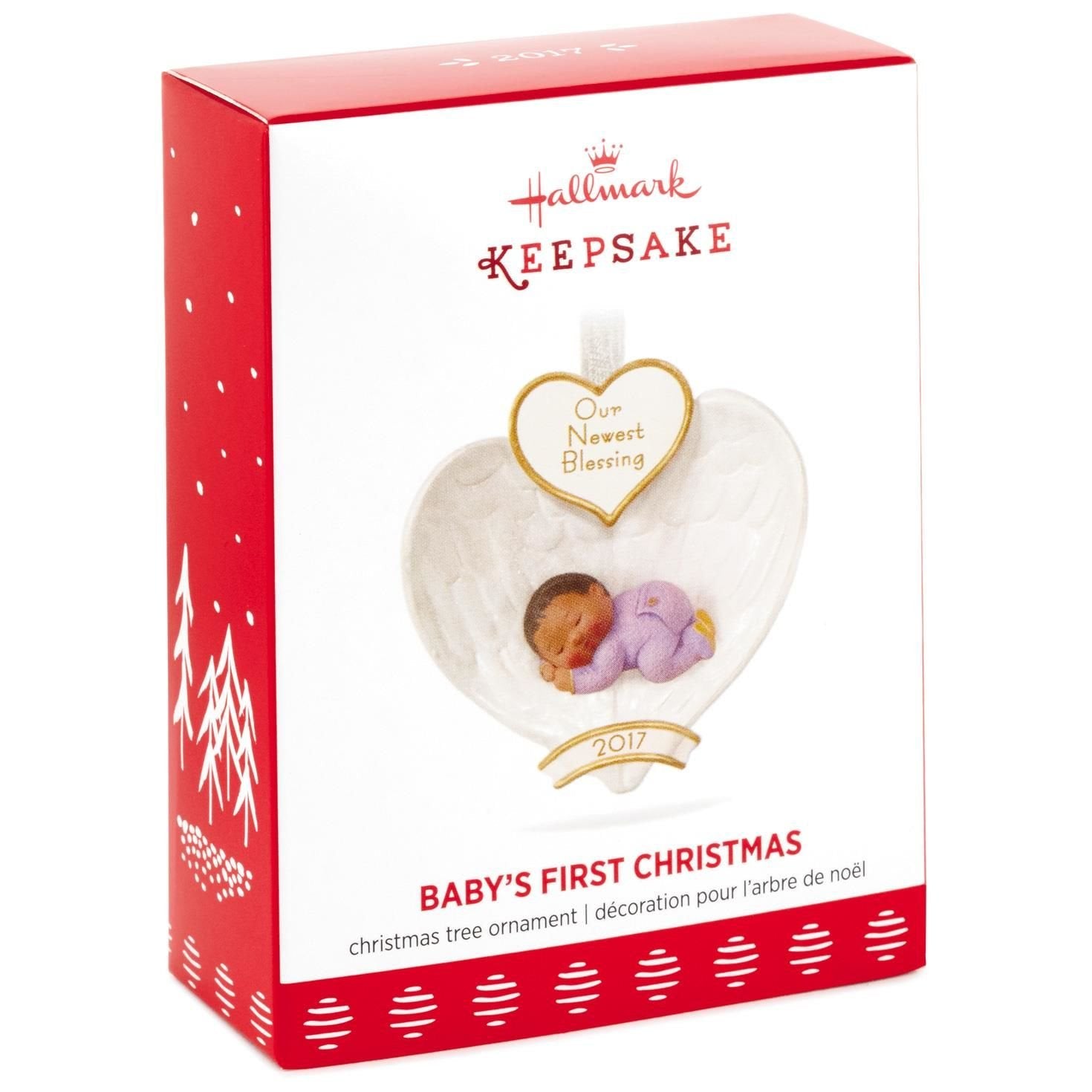 Hallmark 1595QSM7795 Baby's First Angel Wings Keepsake Christmas Ornaments