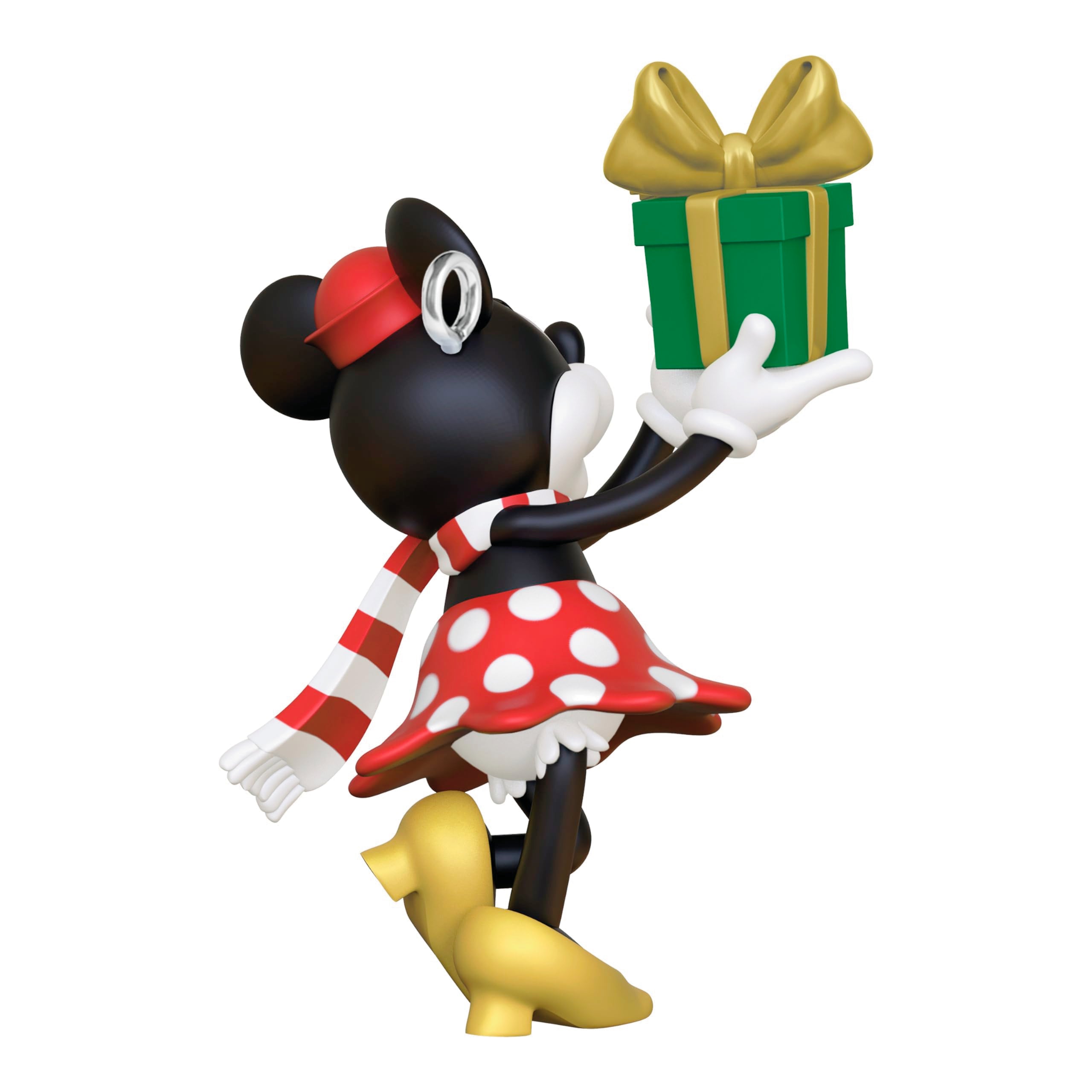 Hallmark Keepsake 1.31" Mini Christmas Ornament, Disney Minnie Mouse Minnie's Special Delivery, Gifts for Disney Fans