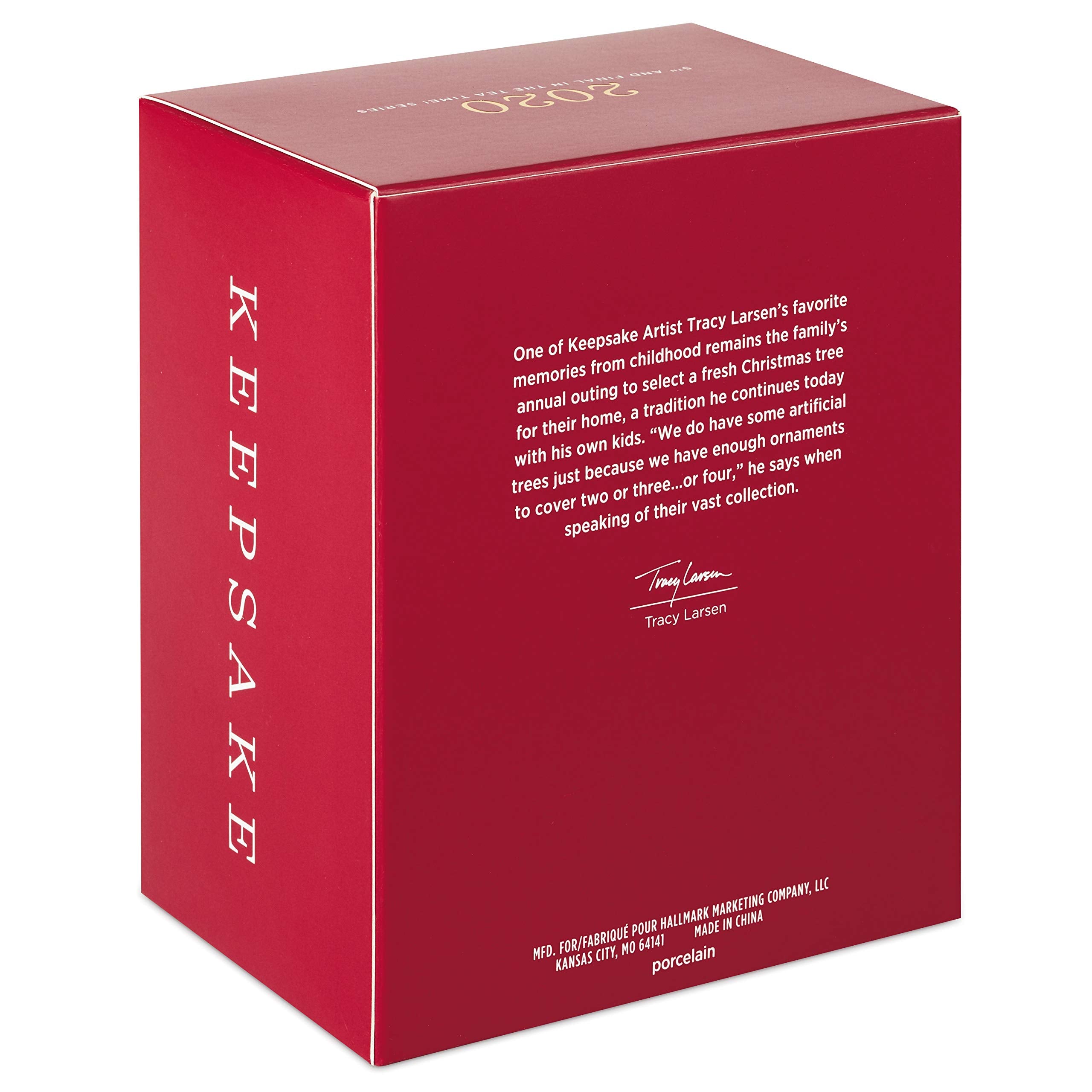 Hallmark Keepsake Christmas Ornaments 2020, Tea Time! Reindeer Teapot and Jingle Bell Teacup, Porcelain, Set of 2 (1999QXR9211)