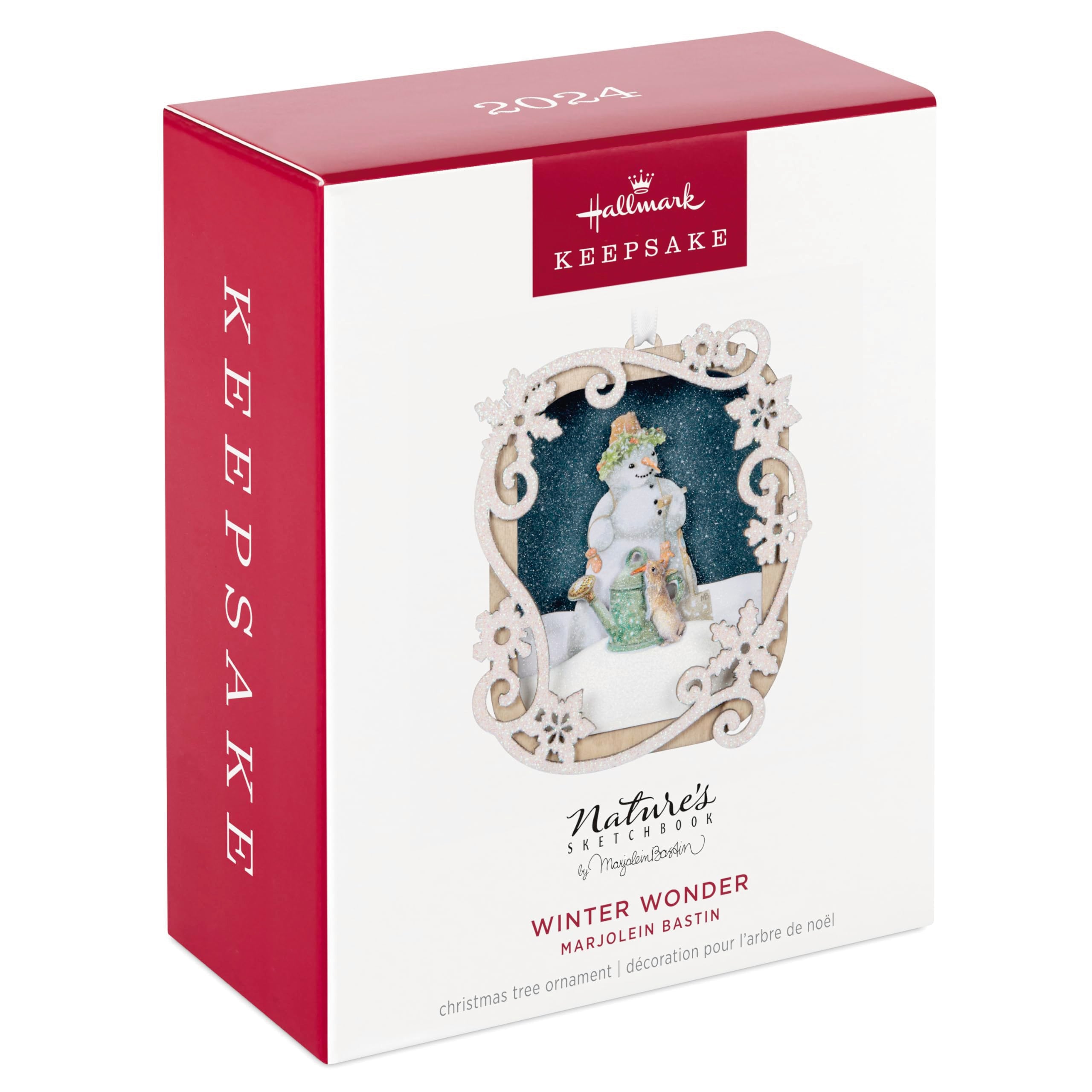 Hallmark Keepsake Christmas Ornament 2024, Marjolein Bastin Winter Wonder Papercraft, Gifts for Nature Lovers