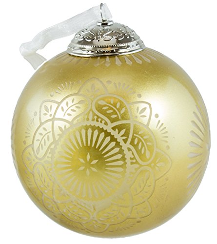 Hallmark Keepsake Ornament Christmas Commemorative Gold Glass Ball 2016