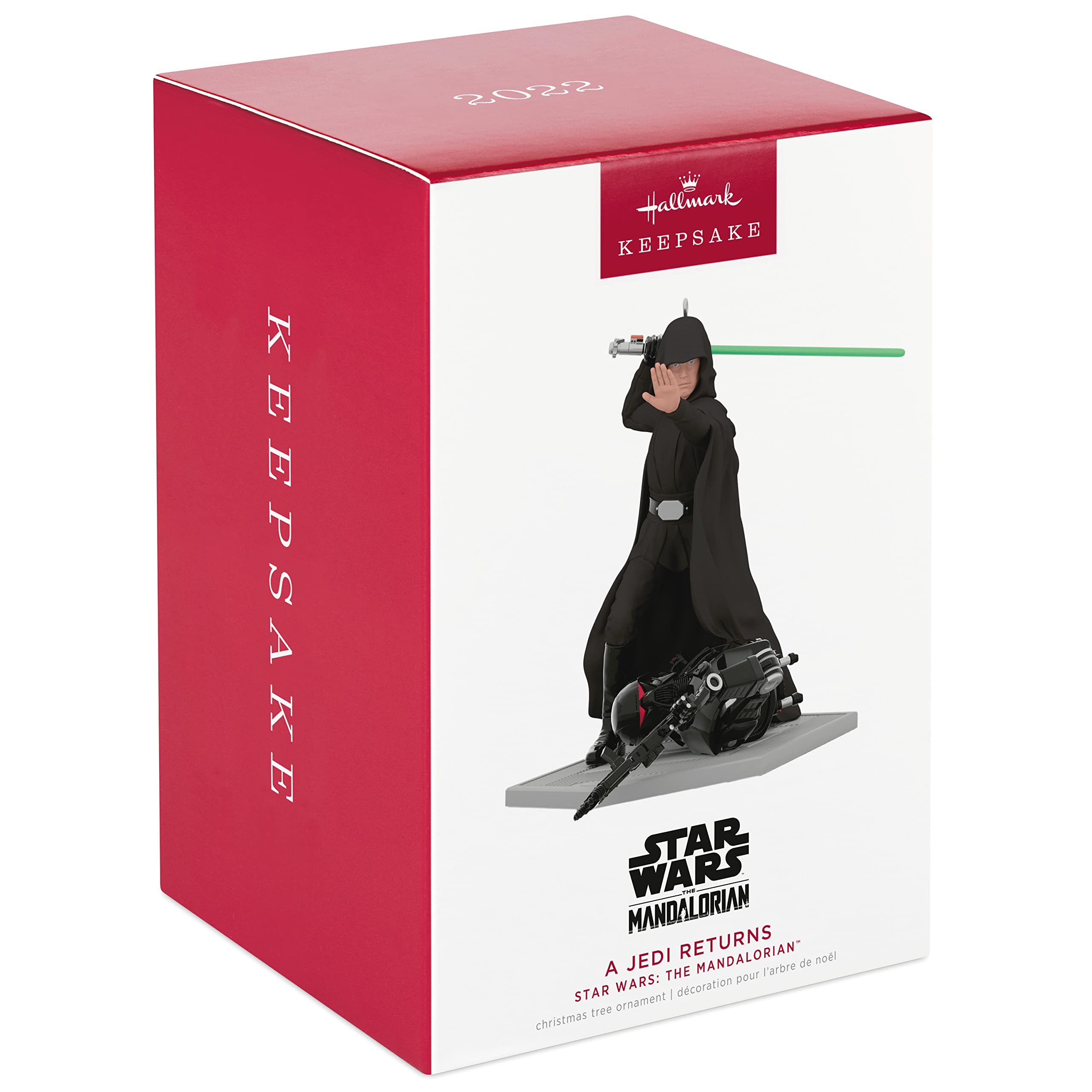 Hallmark Keepsake Christmas Ornament 2022, Star Wars: The Mandalorian A Jedi Returns, Plastic