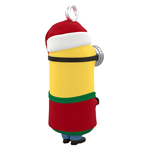 Hallmark Keepsake 1" Miniature Christmas Ornament 2022, Mini Minions A Tiny Bit Festive