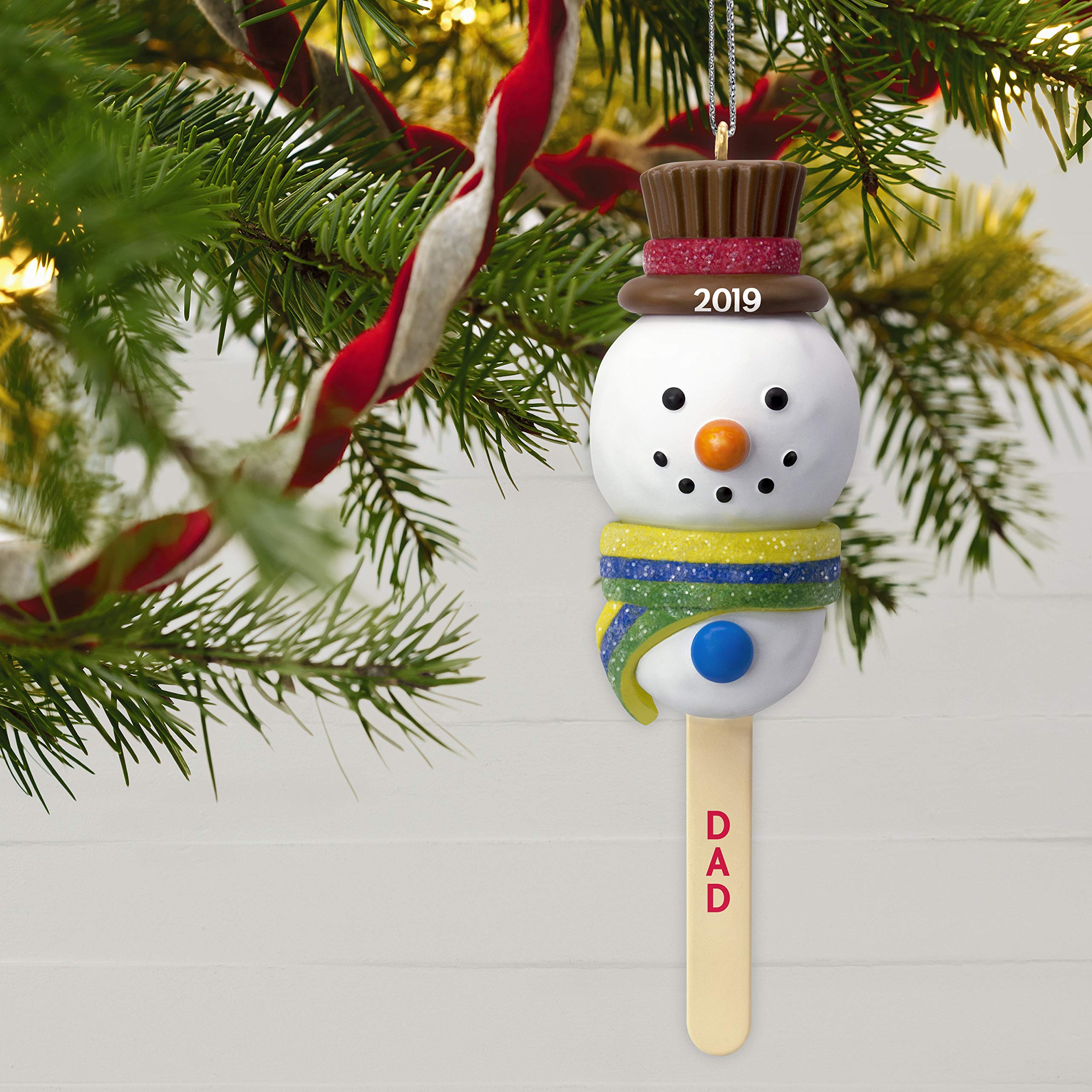 Hallmark Keepsake Christmas Ornament 2019 Year Dated Dad Cake Pop Snowman