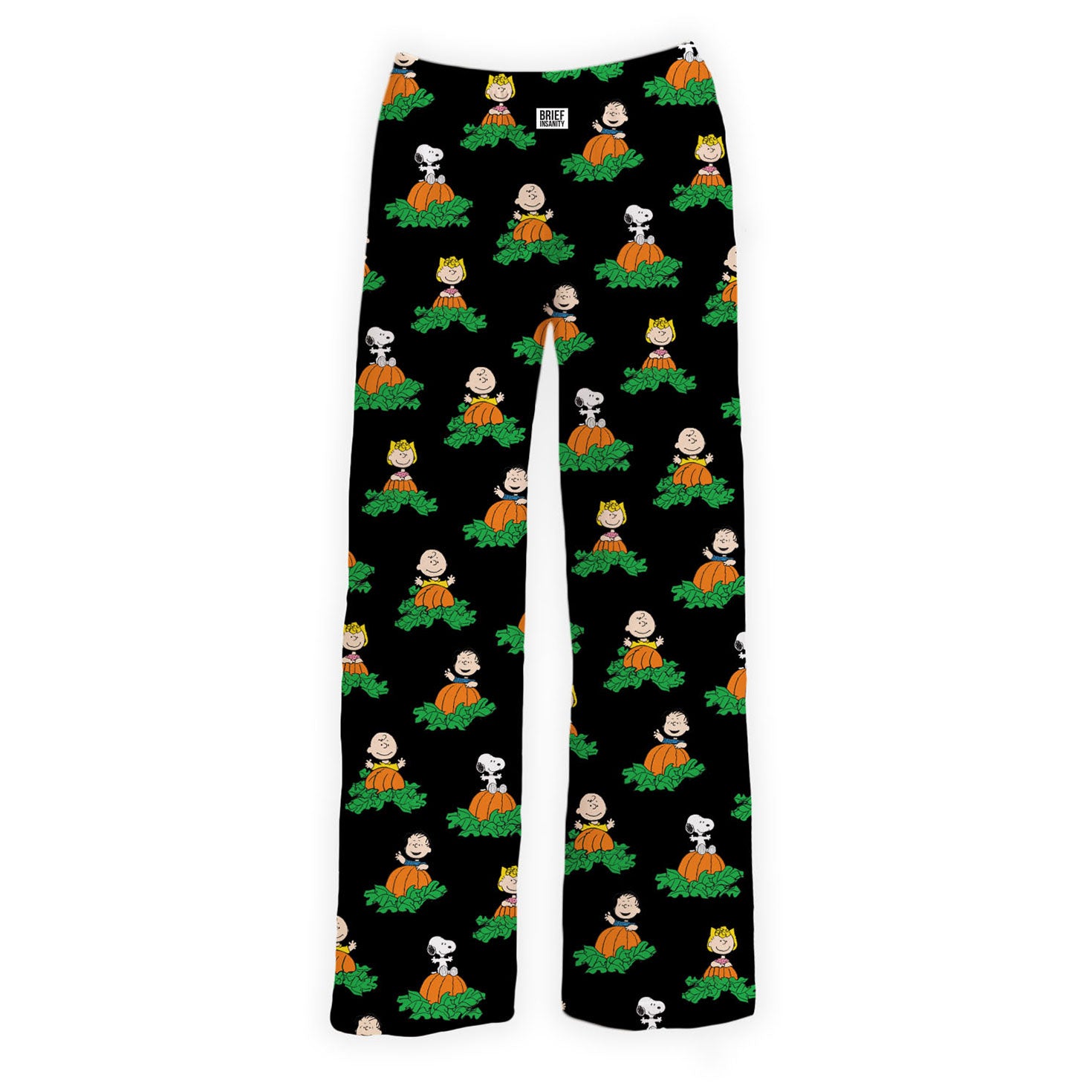 Snoopy Pumpkin & Friends Hallmark Brief Insanity Pajama Bottoms