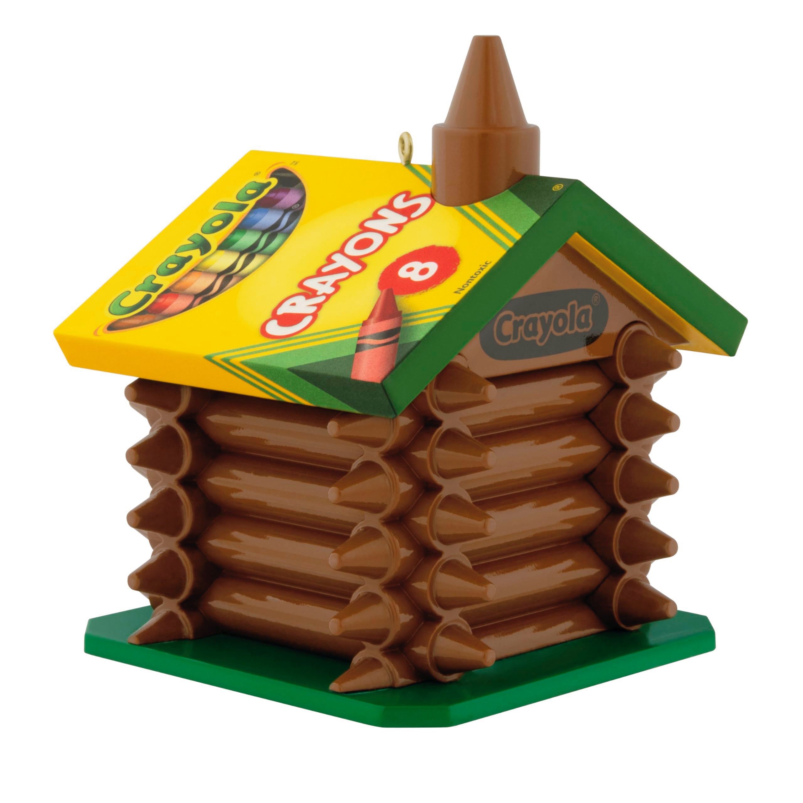 Colorful Log Cabin, Crayola, 2025 Hallmark Keepsake Christmas Ornament