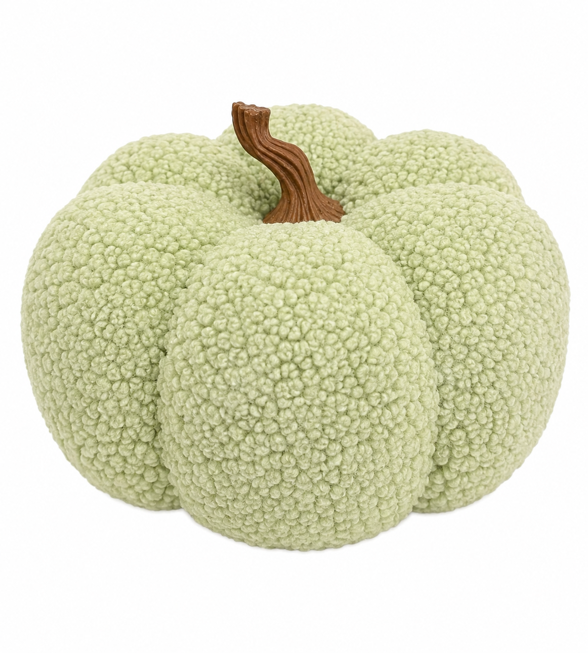 Hallmark Cozy Sage Green Decorative Pumpkin Throw Pillow
