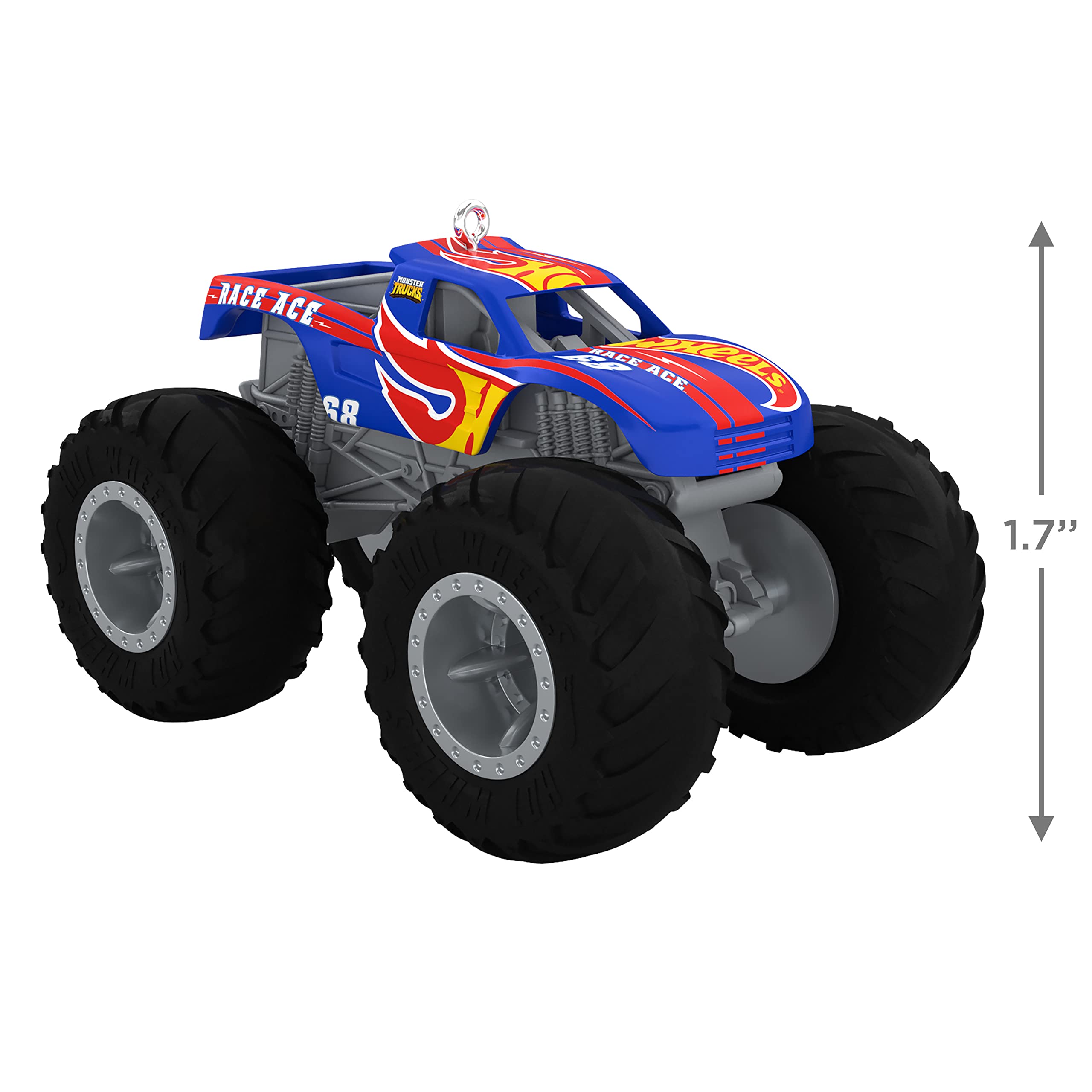 Hallmark Keepsake Hot Wheels Monster Truck™ Race Ace™ Plastic Christmas Ornament