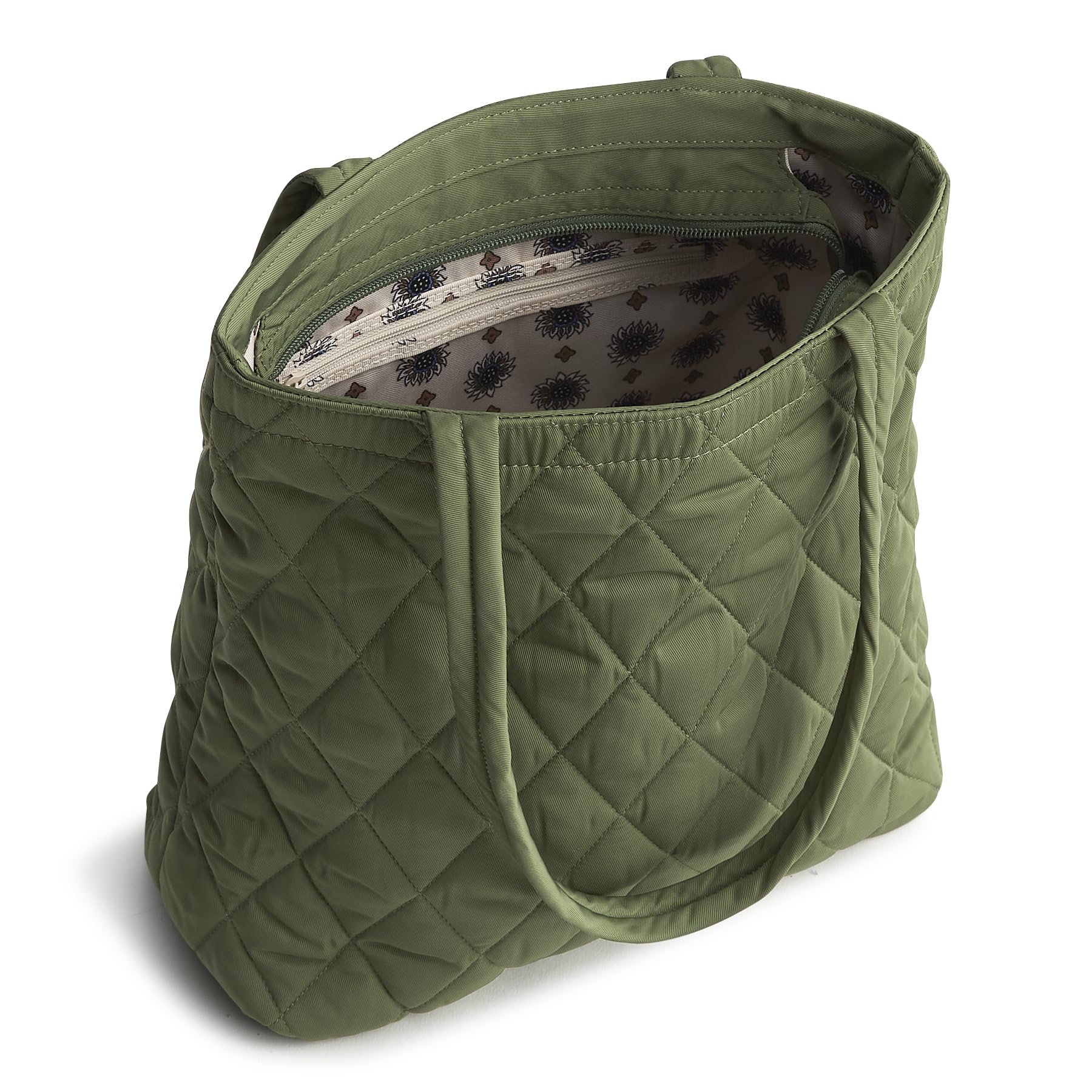 Vera Bradley Performance Twill Small Original Tote, Bronze Green