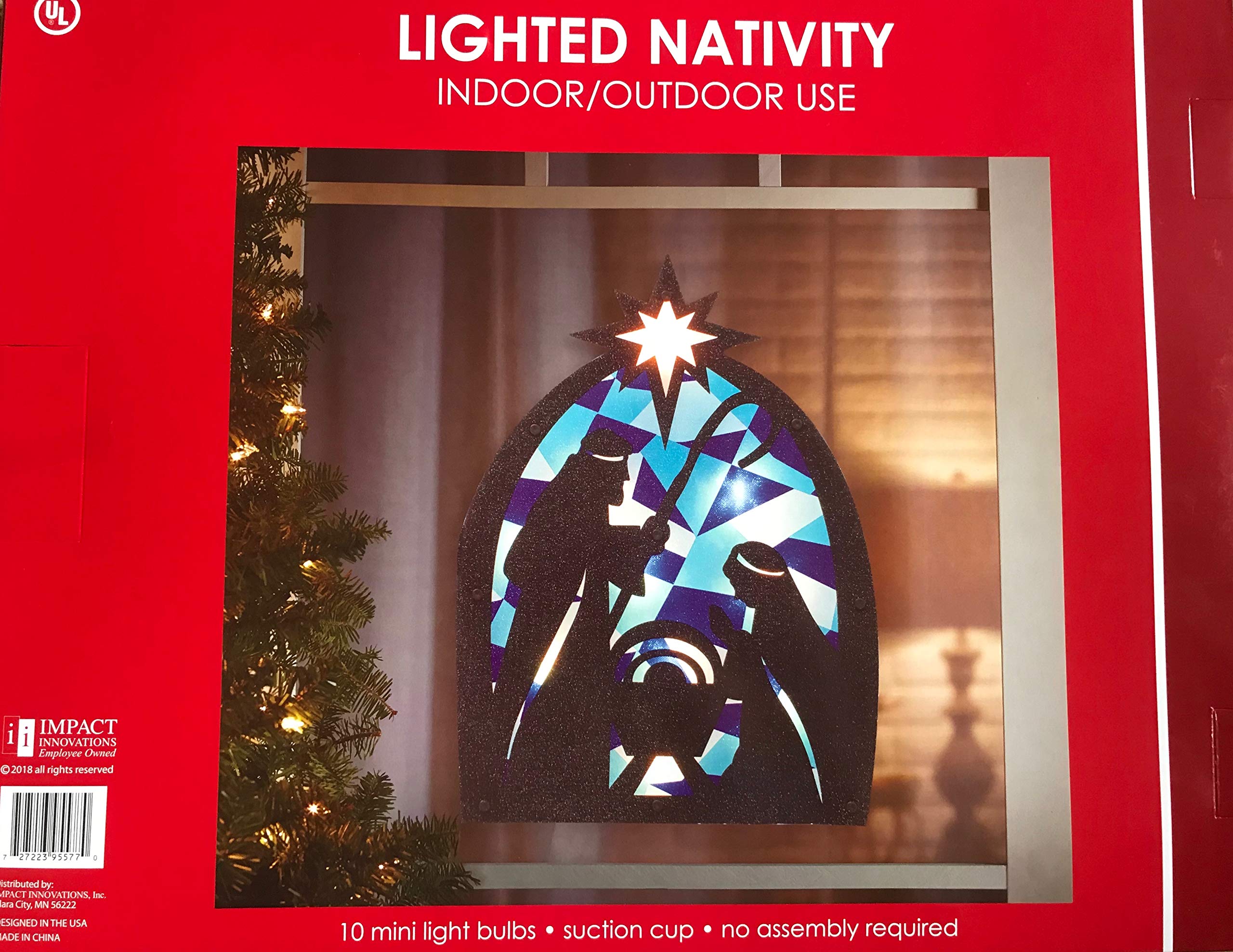 Light Up Nativity Sign