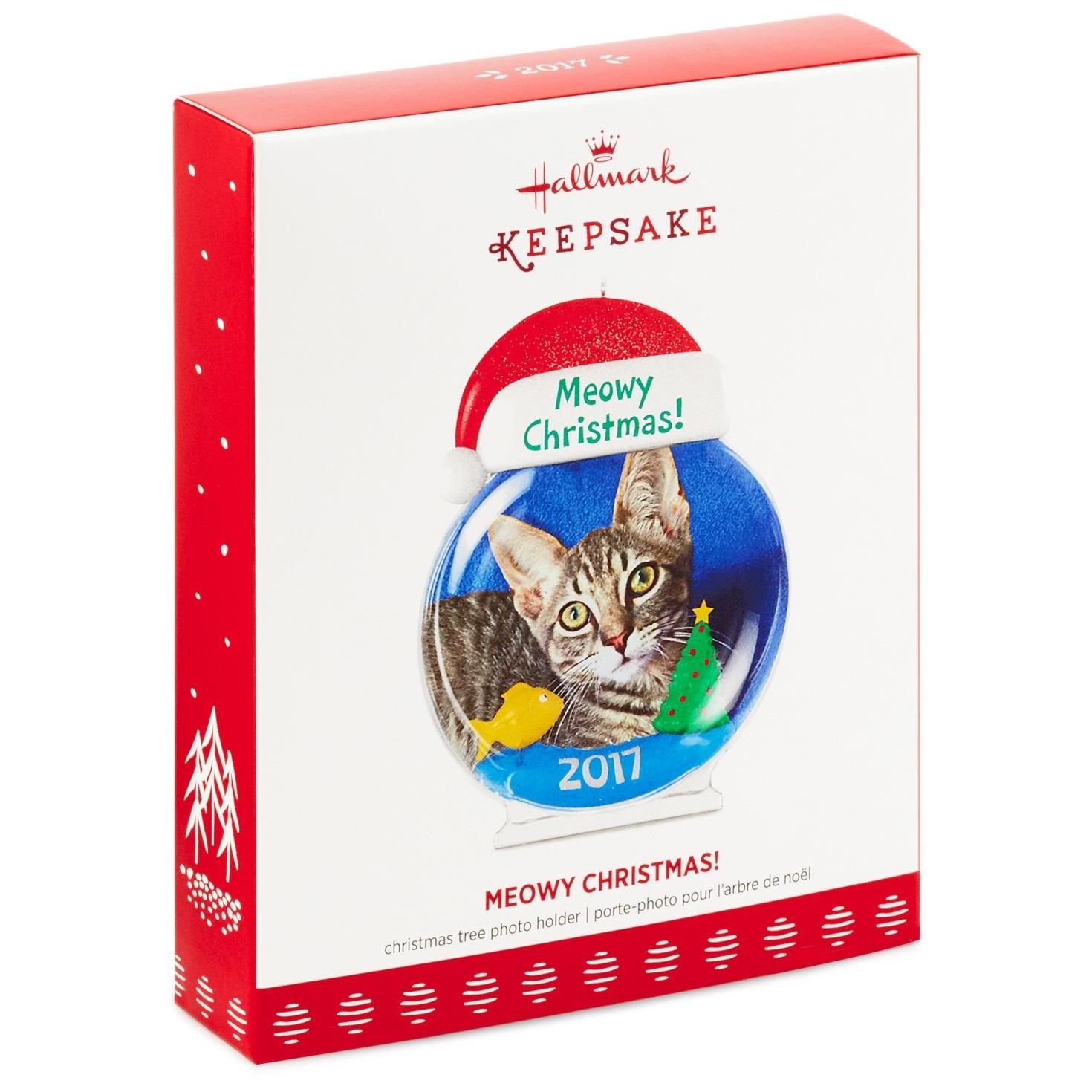 Hallmark Keepsake 2017 Meowy Christmas! Cat Picture Frame Dated Christmas Ornament