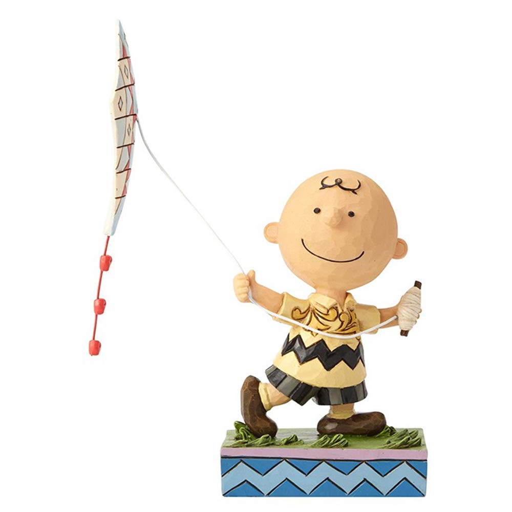 Enesco Jim Shore Peanuts Charlie Brown Flying Kite Figurine