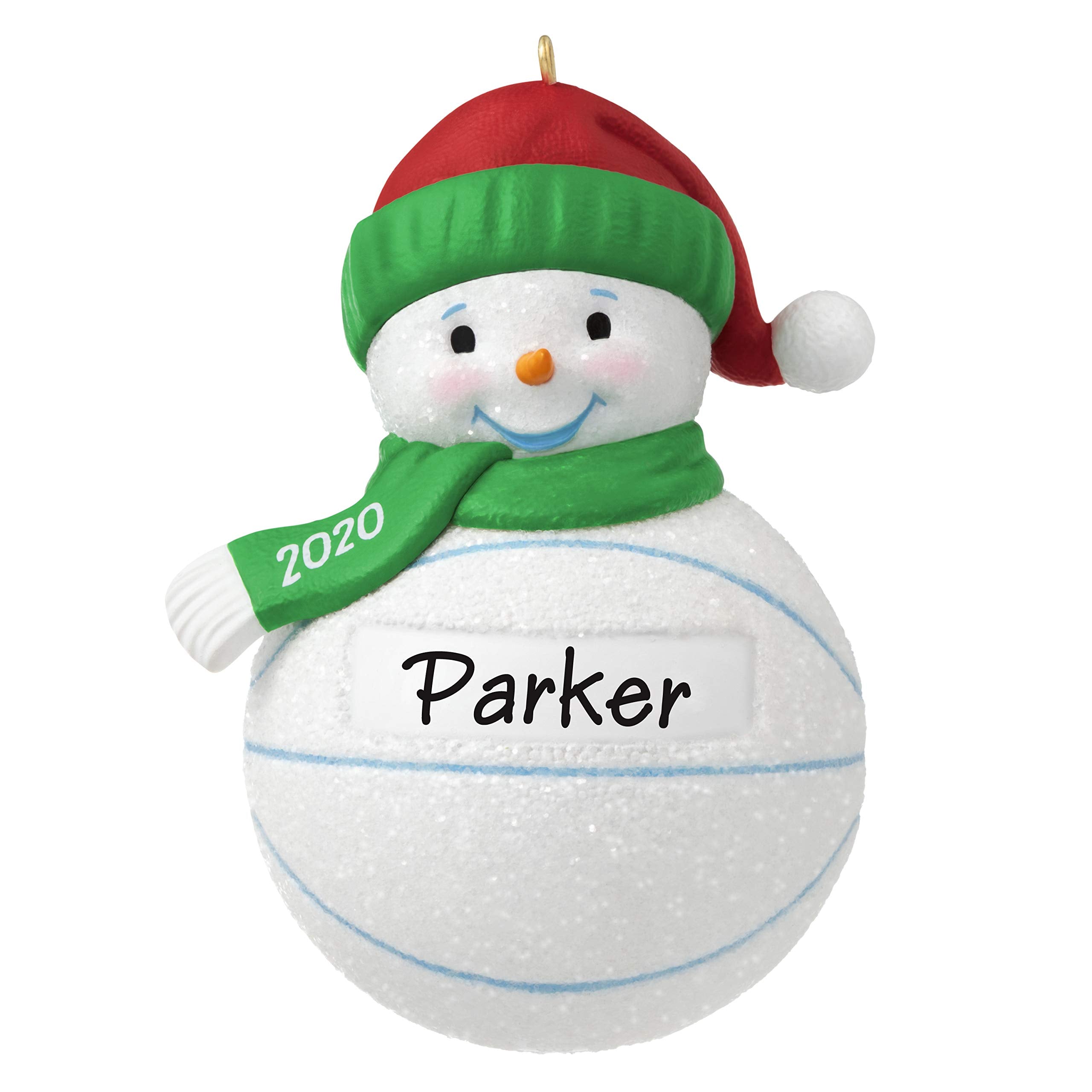 Hallmark Keepsake Christmas Ornament 2020 Year-Dated, Basketball Snowman, DIY Personalized (1299QGO1794)