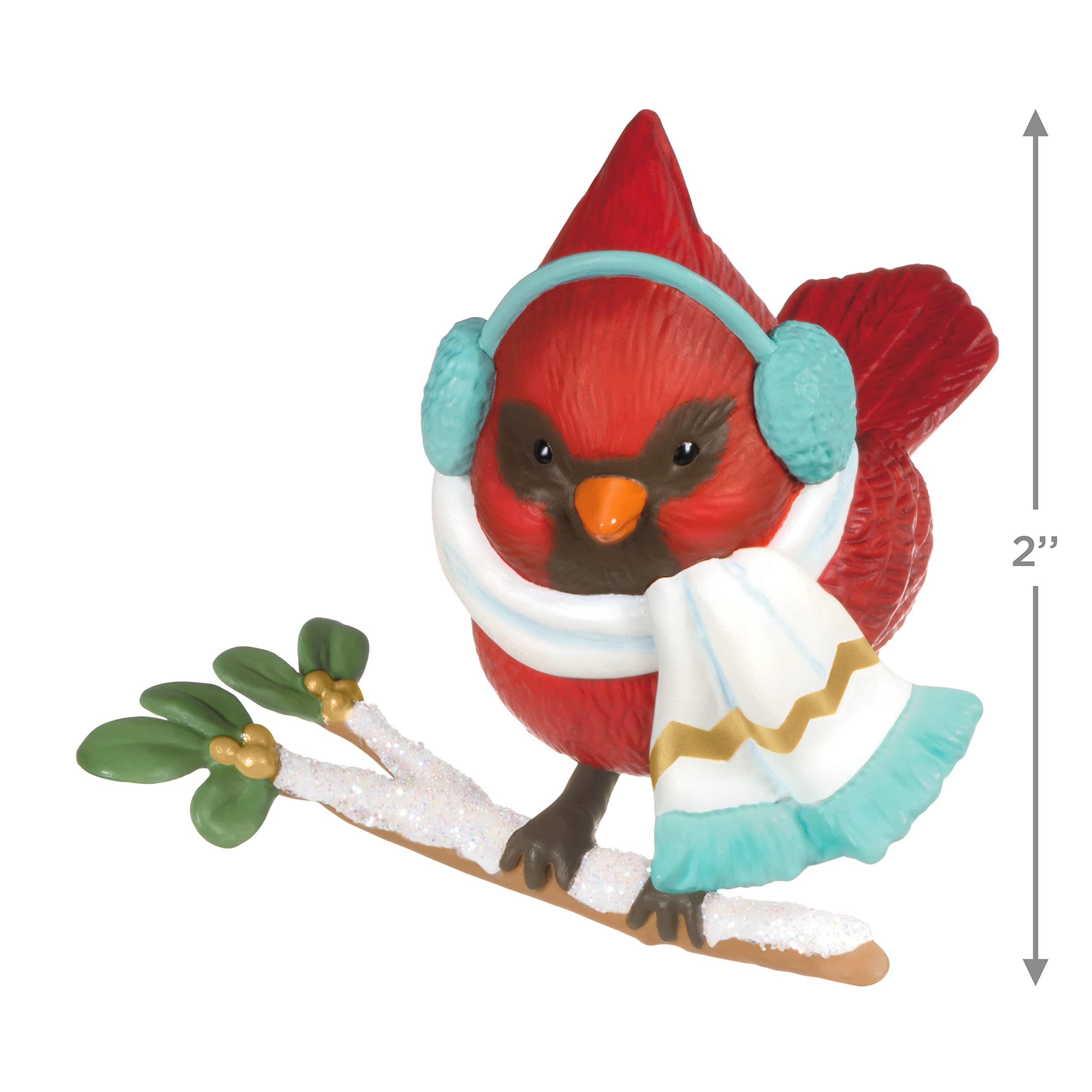 Hallmark Keepsake Christmas Ornament 2022, Cozy Critters Red Cardinal Ornament Surprise Mystery Box