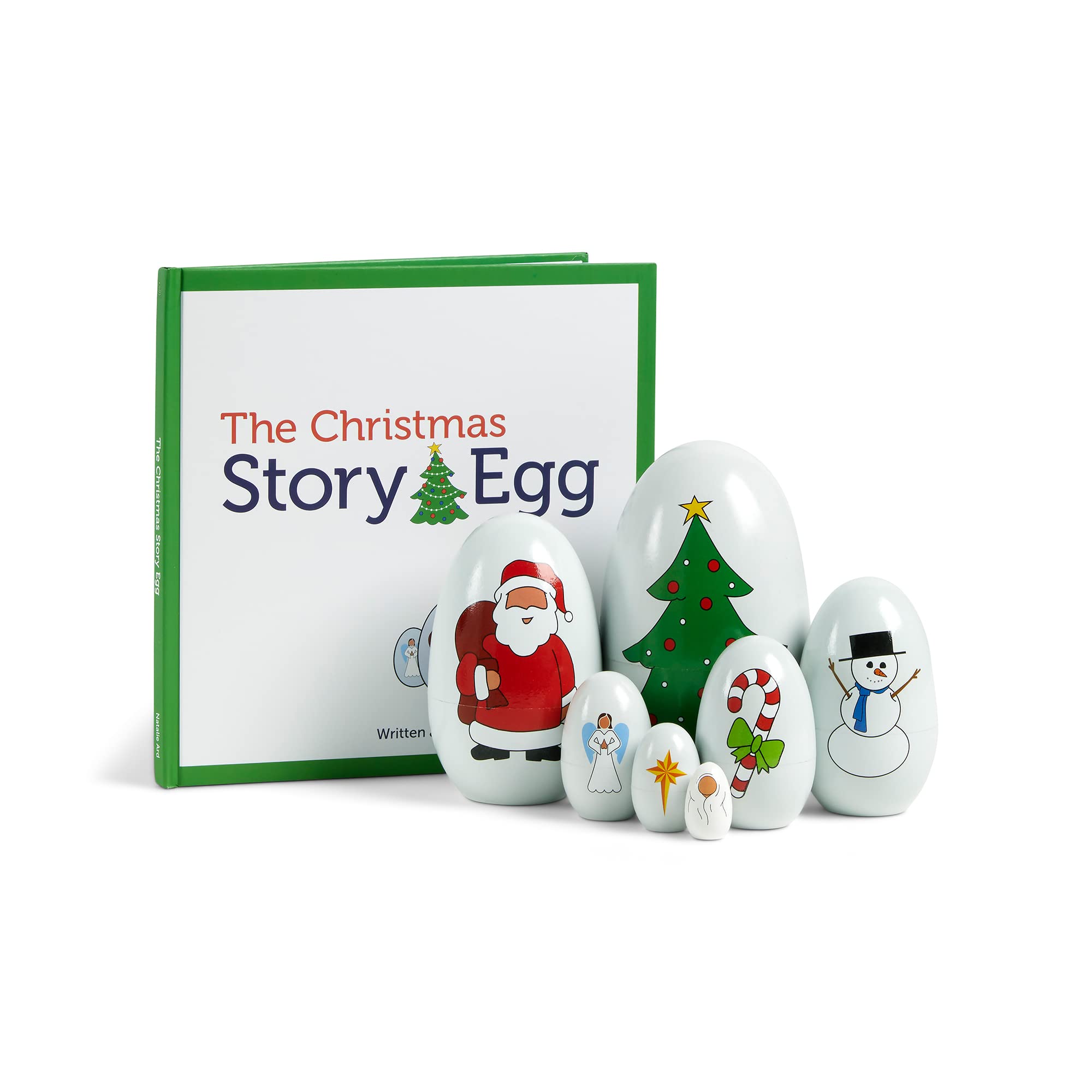 The Christmas Story 8.5 Inch Hardbook and Nested Story Eggs 9 Piece Set