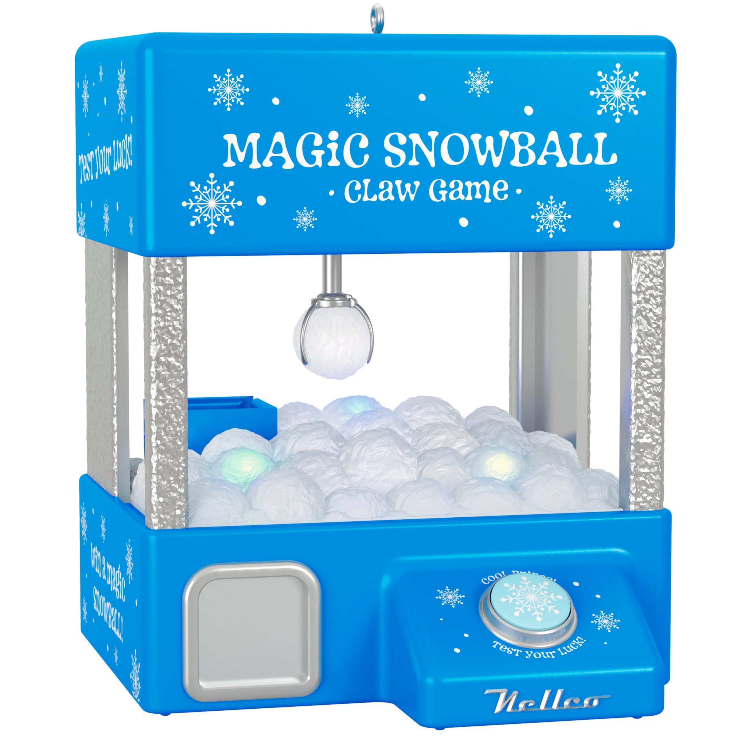 Hallmark Keepsake Christmas Ornament 2024, Magic Snowball Claw Game Musical With Light and Motion, Family Gifts