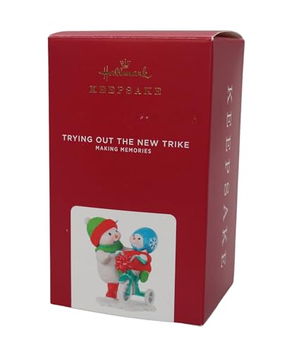 Hallmark Keepsake Christmas Ornament 2020, Making Memories Snowmen Trying Out the New Trike (1699QXR9144)