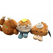 Hallmark Better Together Turkey Mashed Potatoes Pumpkin Pie Plush Set of 3 New
