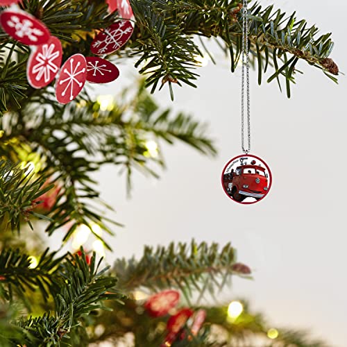 Hallmark Keepsake Miniature Plastic, Christmas Ornament 2022, Disney/Pixar Cars Radiator Springs, Mini Set of 6