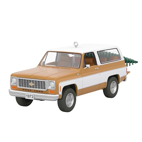 Hallmark Keepsake Christmas Ornament 2023, All-American Trucks 1973 Chevrolet Blazer 2023, Metal Ornament, Gifts for Car Collectors,