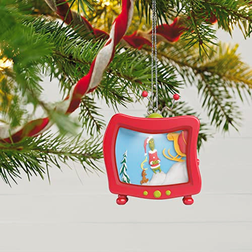 Hallmark Keepsake Christmas Ornament 2023, Dr. Seuss's How the Grinch Stole Christmas! How Could It Be So? With Light and Sound, Gifts for Grinch Fans