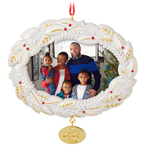 Hallmark Keepsake Christmas Ornament 2023, A Beautiful Year Metal Photo Frame, Picture Gifts