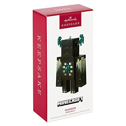 Hallmark Keepsake Christmas Ornament 2023, Minecraft Ornament, Warden with Light, Gifts for Gamers