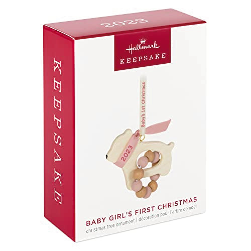 Hallmark Keepsake Christmas Ornament 2023, Baby Girl's First Christmas, Bear