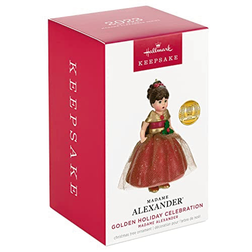 Hallmark Keepsake Christmas Ornament 2023, Madame Alexander Golden Holiday Celebration, Gifts for Her