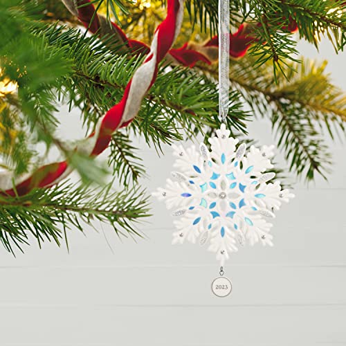 Hallmark Keepsake Christmas Ornament 2023, Snowflake, Porcelain Ornament, Snowflake Gifts