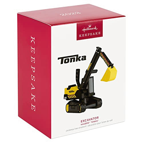 Hallmark Keepsake Christmas Ornament 2023, Hasbro Tonka Excavator, Gifts for Kids