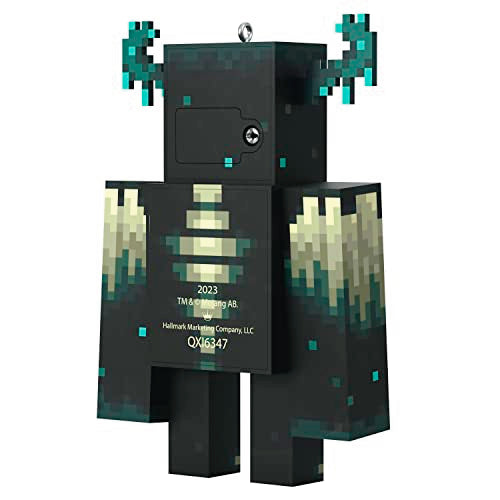 Hallmark Keepsake Christmas Ornament 2023, Minecraft Ornament, Warden with Light, Gifts for Gamers